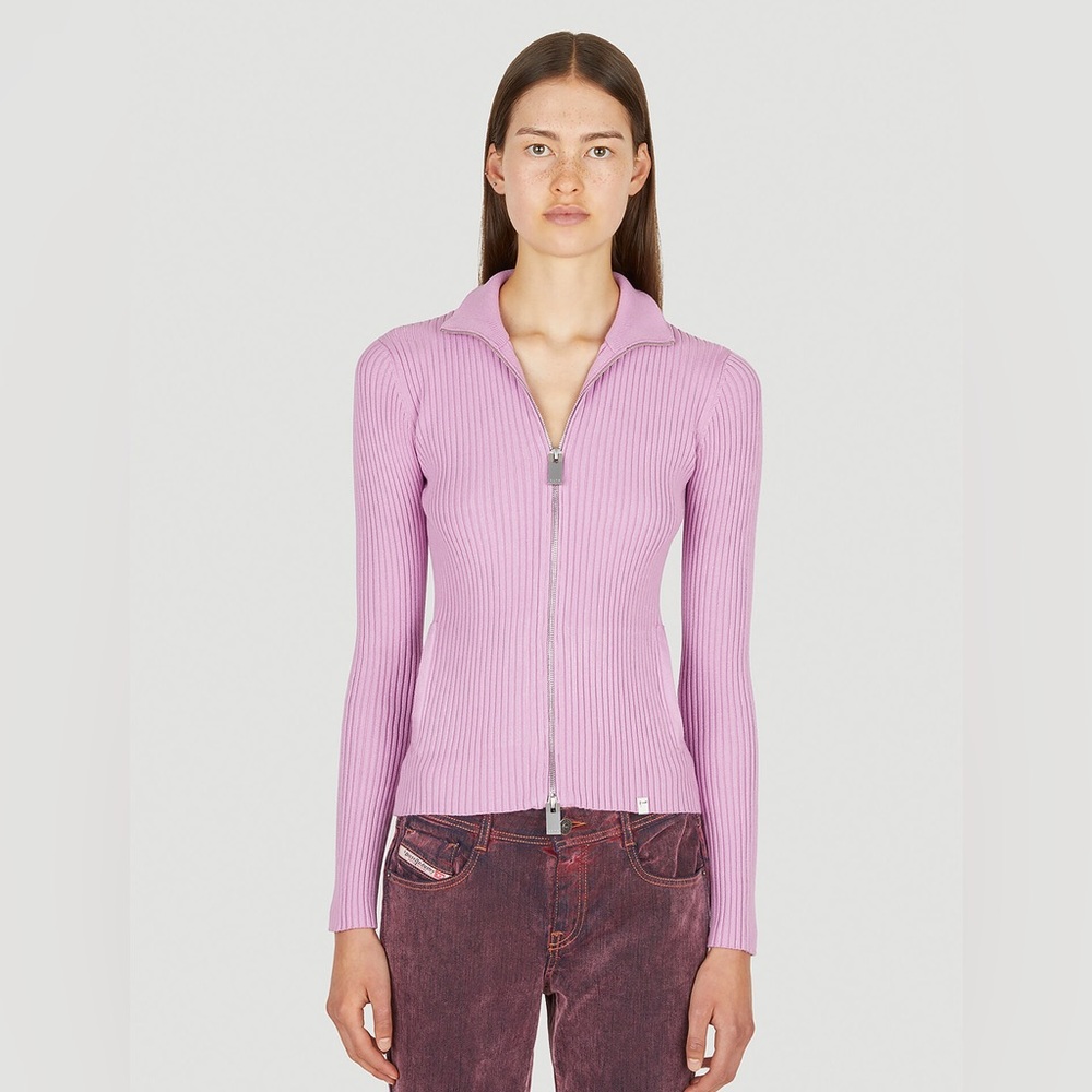 Pink 1017 Alyx Zip Turtleneck